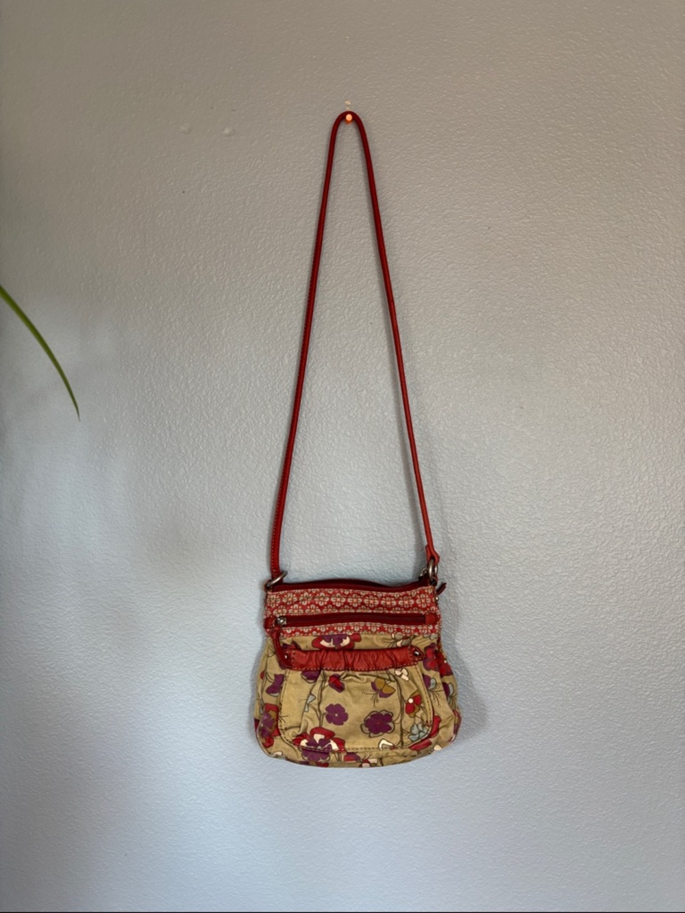 FOSSIL Shoulder purse. Small. Floral design. Cross body. - Picture 2 of 10